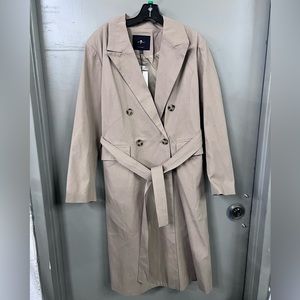 NWT 7 For All‎ Mankind Long Trench Coat size Large